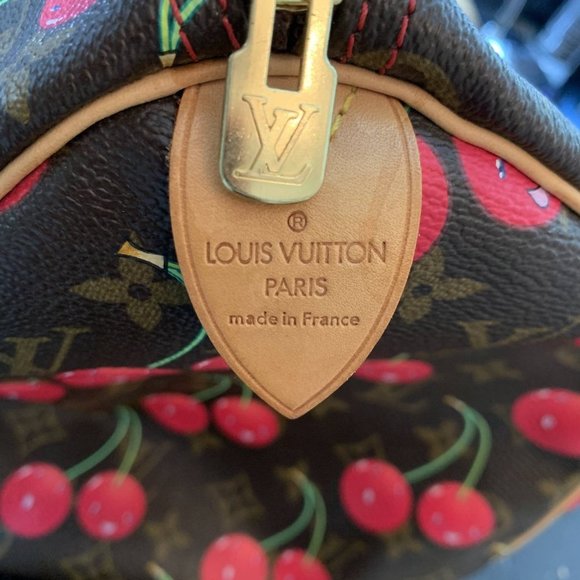 βSOLDβ π Louis Vuitton Cherry Keepall 45 Cerises Weekend Monogram bag Murakami - Picture 9 of 16